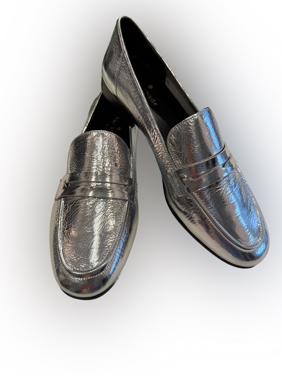 kate spade Shoes - Kate Spade METALLIC SILVER Women's Genevieve Loafers, US 8 M NEW IN BOX